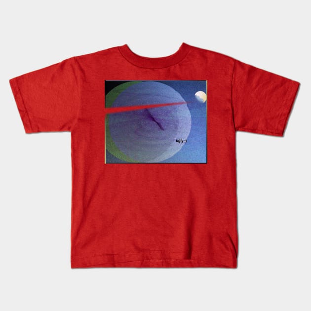 UGLY :) Kids T-Shirt by obsidianhoax